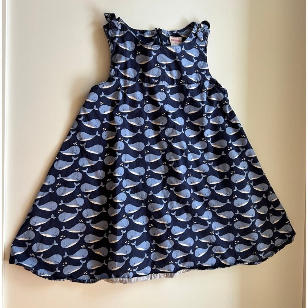 Gymboree whale dress blue